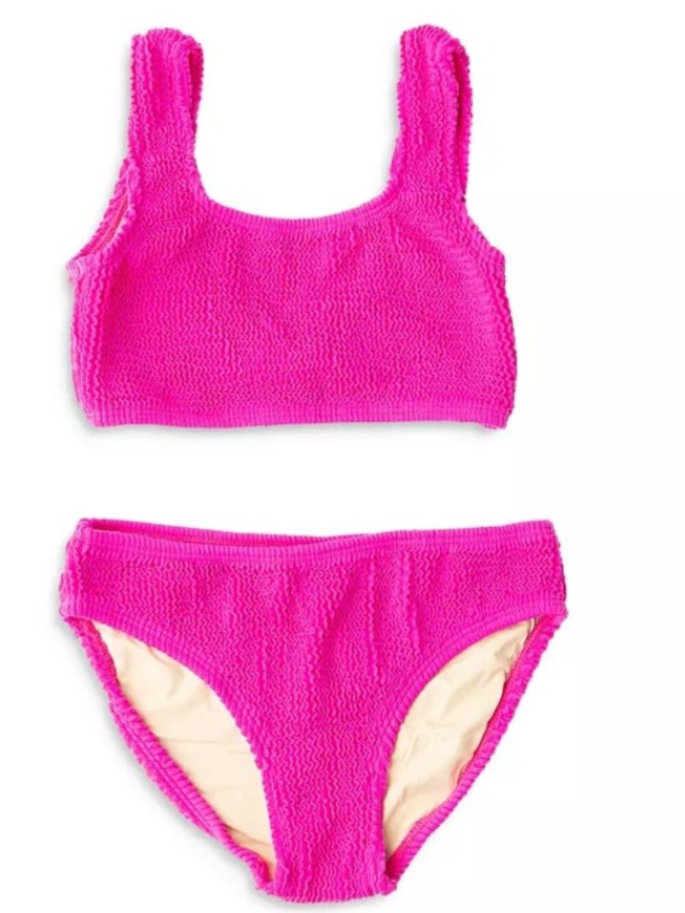 Shade Critters Girls' Crinkle Two Piece Swimsuit Bloomingdales Swim UPF 50 NEW